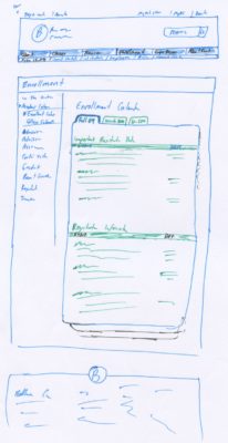 Enrollment calendar sketch