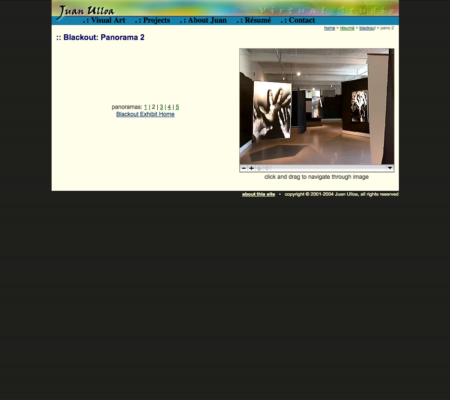 screenshot of gallery walkthrough