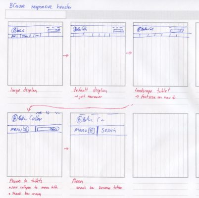 Mayflower early sketch responsive menu